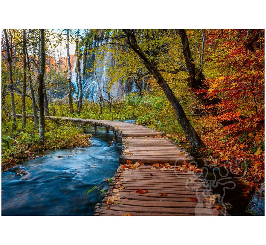 Ravensburger Beautiful Walkways:  Autumnal Wooden Trail  Puzzle 1000pcs