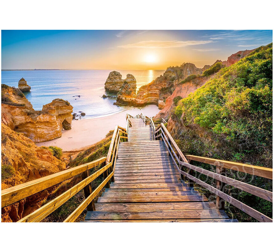 Ravensburger Beautiful Walkways: Stairway to Camilo Beach, Algarve Puzzle 1000pcs