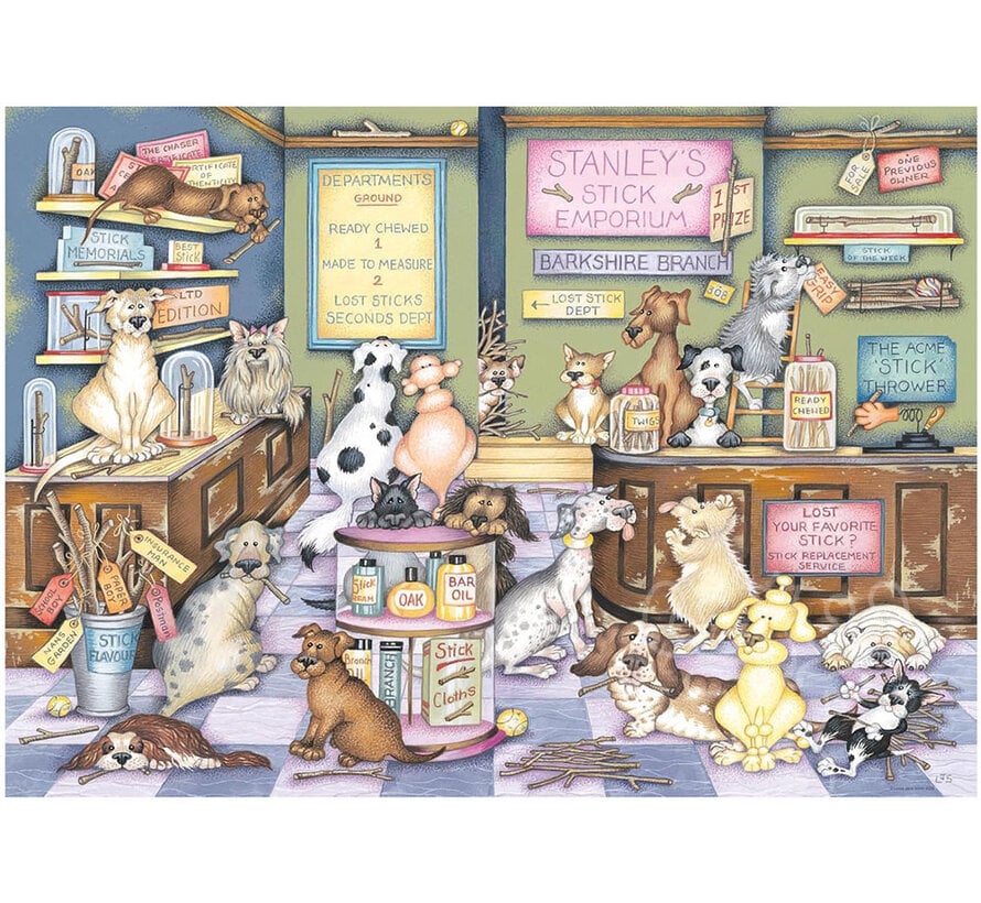 Ravensburger Dapper Dog #2 Stanley's Stick Emporium Puzzle 1000pcs