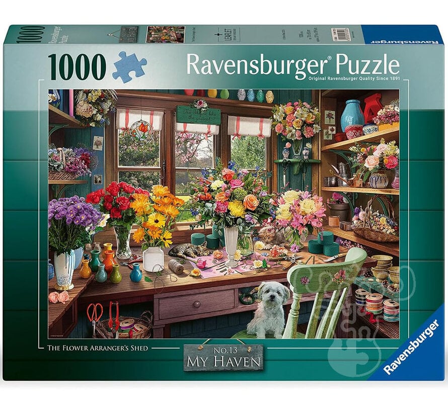 Ravensburger My Haven #13 Flower Arranger's Shed Puzzle 1000pcs