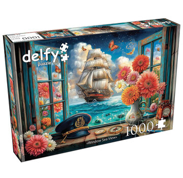 Delfy Delfy Window Sea View Puzzle 1000pcs