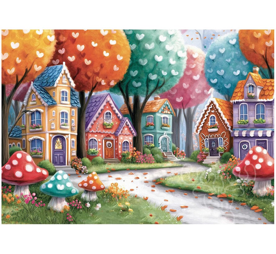 Delfy Rainbow Colored Street Puzzle 1000pcs