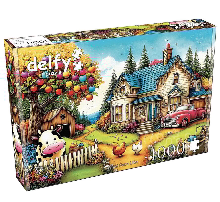 Delfy Vivid Farm Life Puzzle 1000pcs