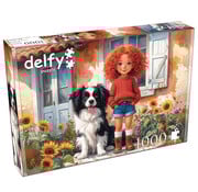 Delfy Delfy Red Curls and Paws Puzzle 1000pcs