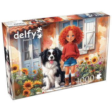 Delfy Delfy Red Curls and Paws Puzzle 1000pcs