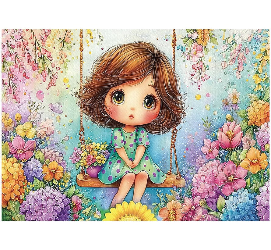 Delfy Swing Among Blossoms Puzzle 1000pcs