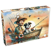Delfy Delfy Sunset Fishing Friends Puzzle 1000pcs
