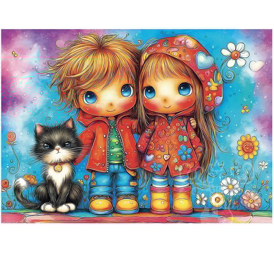 Delfy Joyful Childhood Trio Puzzle 1000pcs