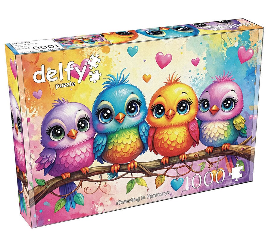 Delfy Tweeting In Harmony Puzzle 1000pcs