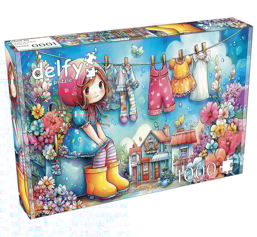Delfy Sunlit Laundry Joy Puzzle 1000pcs