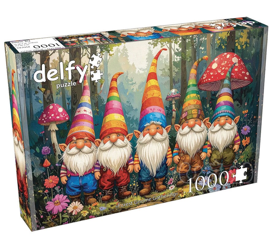 Delfy Forest Gnome Gathering Puzzle 1000pcs