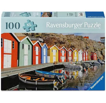 Ravensburger Ravensburger Feel Well & Puzzle: Colorful Houses in Sweden Puzzle 100pcs XL