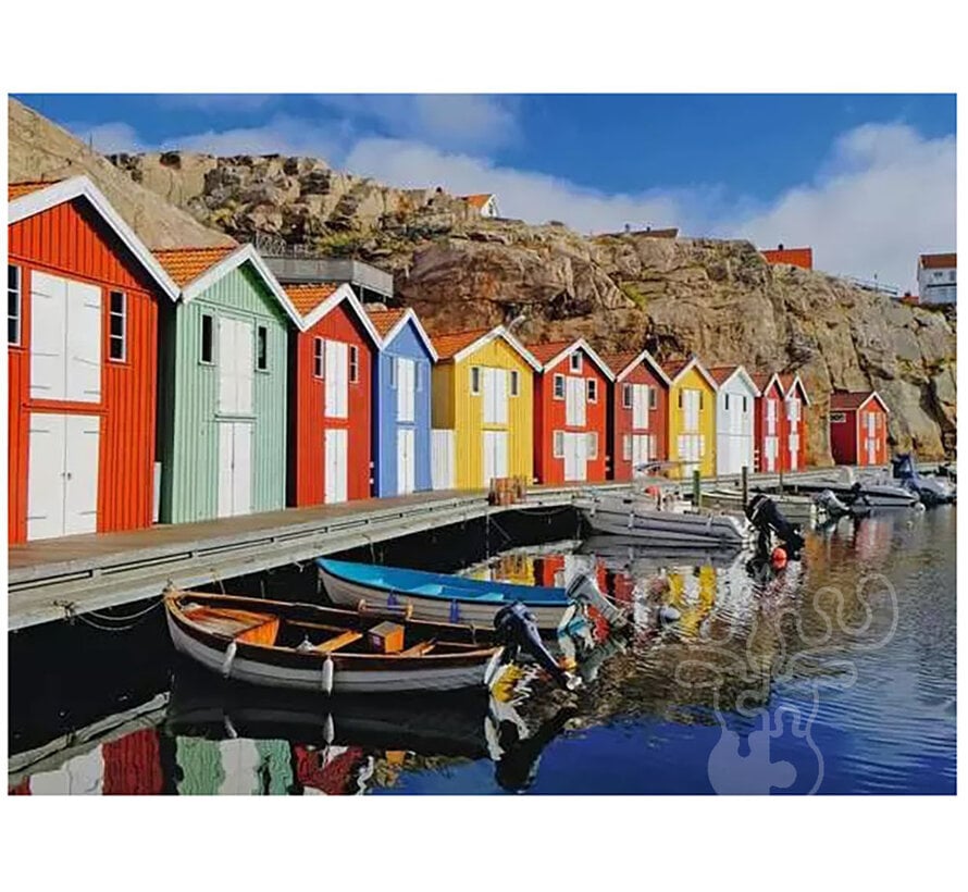 Ravensburger Feel Well & Puzzle: Colorful Houses in Sweden Puzzle 100pcs XL