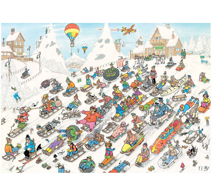 Jumbo Jan van Haasteren - It’s all Going Downhill Puzzle 1000pcs