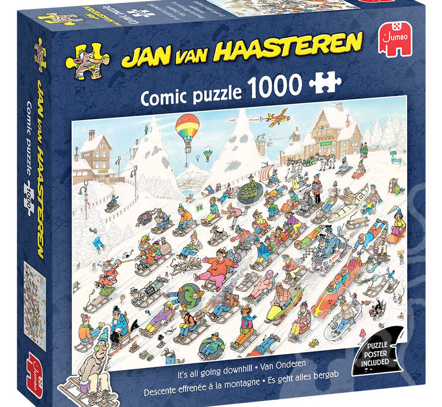 Jumbo Jan van Haasteren - It’s all Going Downhill Puzzle 1000pcs