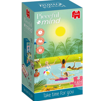 Jumbo Jumbo Peaceful Mind: Take Time for You Puzzle 6 x 54pcs + Colouring Activity
