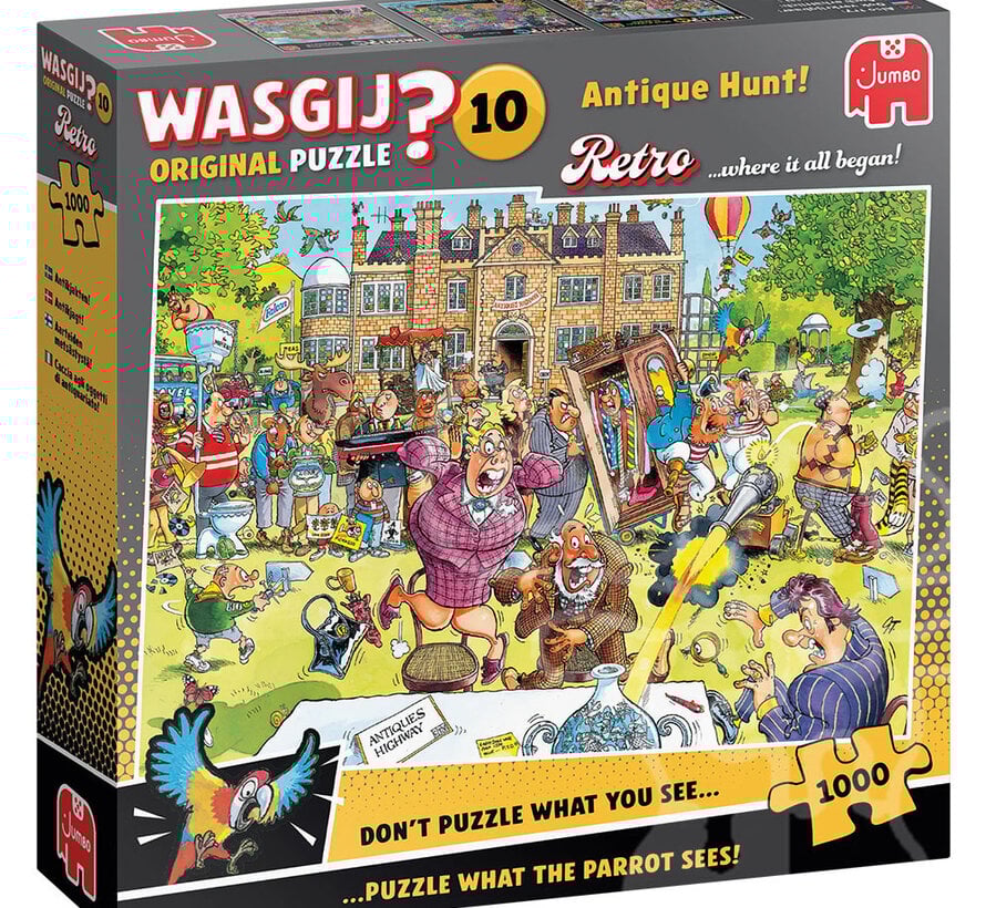 Jumbo Wasgij Original Retro 10 Antique Hunt! Puzzle 1000pcs