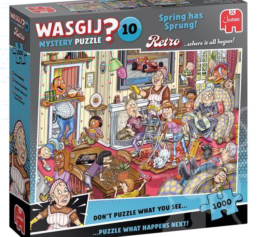 Jumbo Wasgij Mystery Retro 10 Spring has Sprung! Puzzle 1000pcs