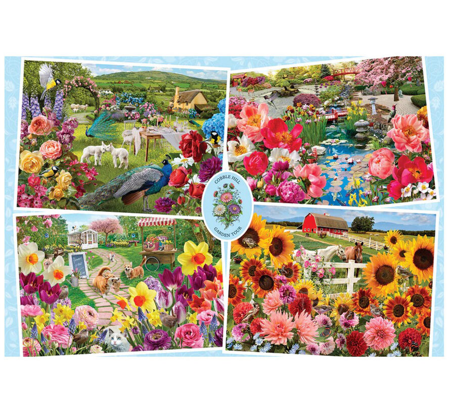 Cobble Hill Garden Tour Puzzle 100pcs