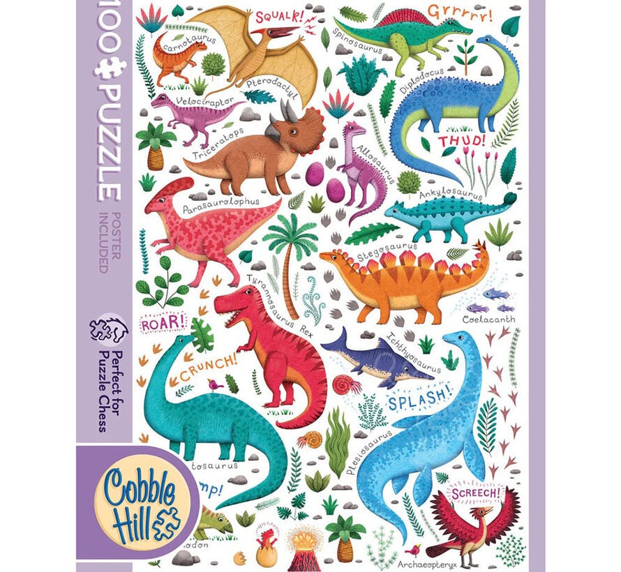Cobble Hill Rawr! Puzzle 100pcs