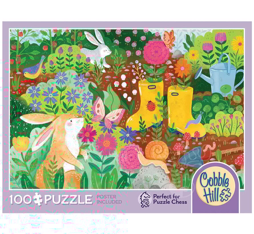 Cobble Hill Rabbit Garden Puzzle 100pcs