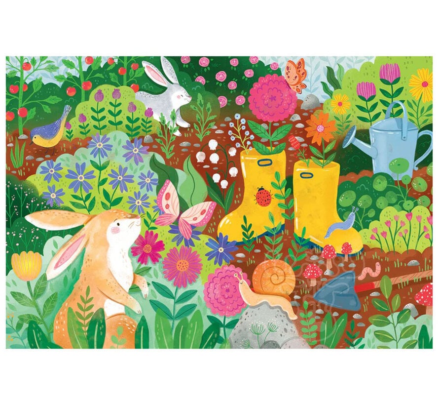 Cobble Hill Rabbit Garden Puzzle 100pcs