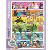 Cobble Hill Puzzles Cobble Hill Doodlecat Days Puzzle 100pcs