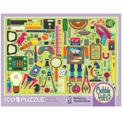 Cobble Hill Puzzles Cobble Hill Nerdy Junk Drawer Puzzle 100pcs