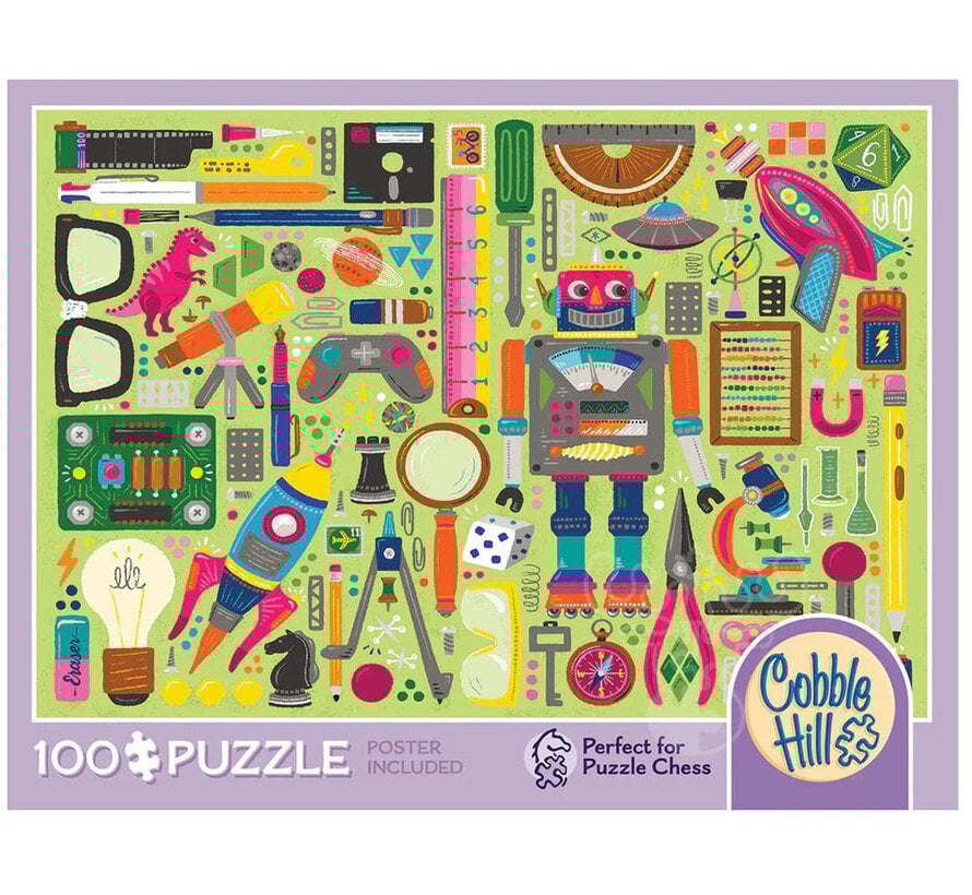 Cobble Hill Nerdy Junk Drawer Puzzle 100pcs