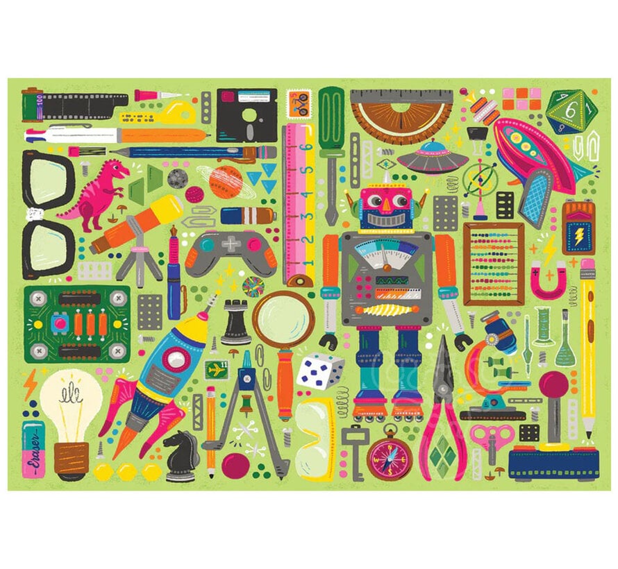 Cobble Hill Nerdy Junk Drawer Puzzle 100pcs