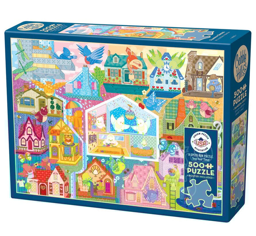 Cobble Hill Rainbow Birdies Puzzle 500pcs