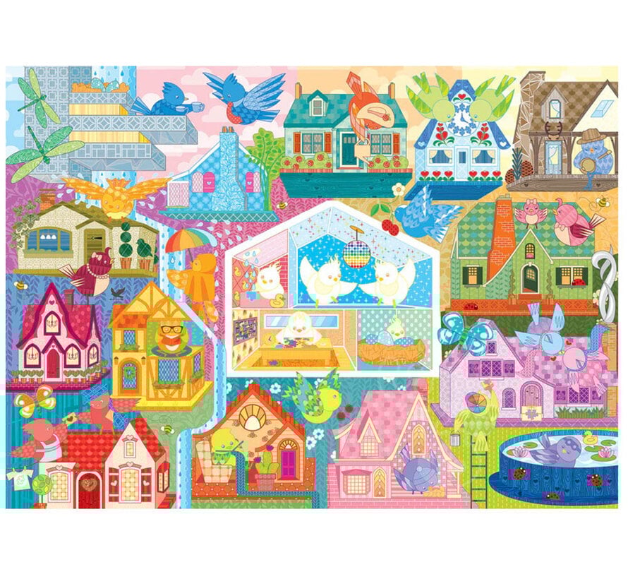 Cobble Hill Rainbow Birdies Puzzle 500pcs
