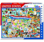 White Mountain White Mountain United States of America Puzzle 1000pcs RETIRED