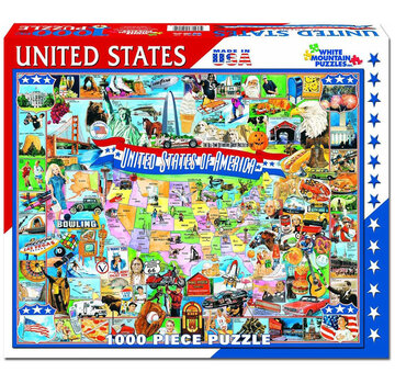 White Mountain White Mountain United States of America Puzzle 1000pcs RETIRED
