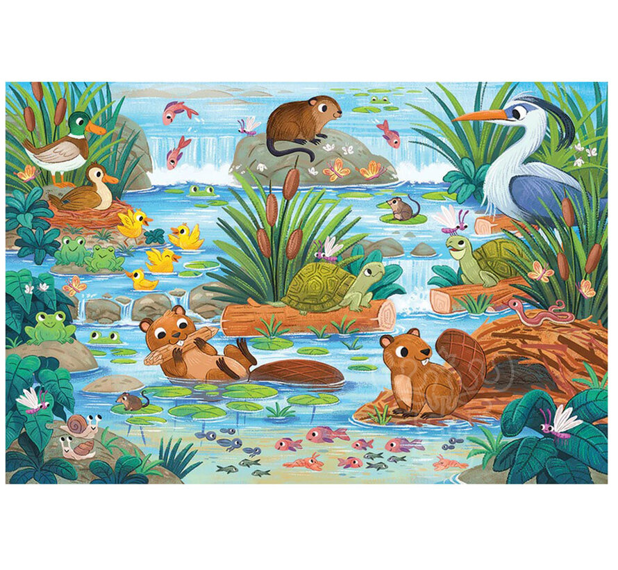 Cobble Hill Beaver and Friends Floor Puzzle 35pcs