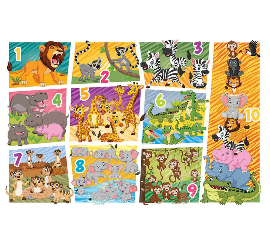 Cobble Hill Animal Count Floor Puzzle 35pcs