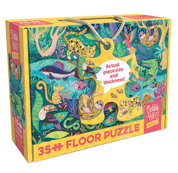 Cobble Hill Puzzles Cobble Hill In the Rainforest Floor Puzzle 35pcs