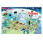 Cobble Hill Map of Canada Floor Puzzle 35pcs