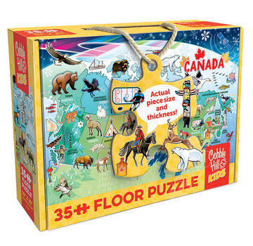 Cobble Hill Puzzles Cobble Hill Map of Canada Floor Puzzle 35pcs