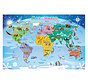 Cobble Hill Map of the World Floor Puzzle 35pcs