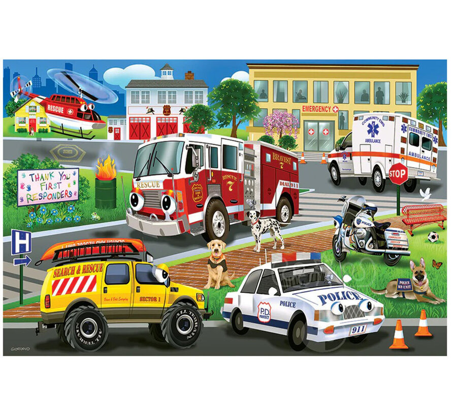 Cobble Hill First Responders Floor Puzzle 35pcs