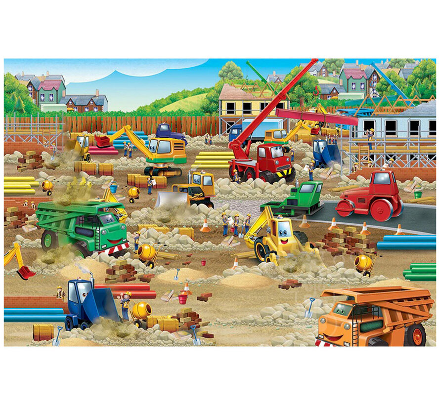 Cobble Hill Construction Zone Floor Puzzle 35pcs
