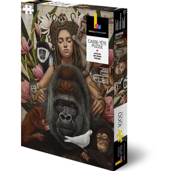 Lalita's Art Shop FINAL SALE Lalita Primates Puzzle 1000pcs