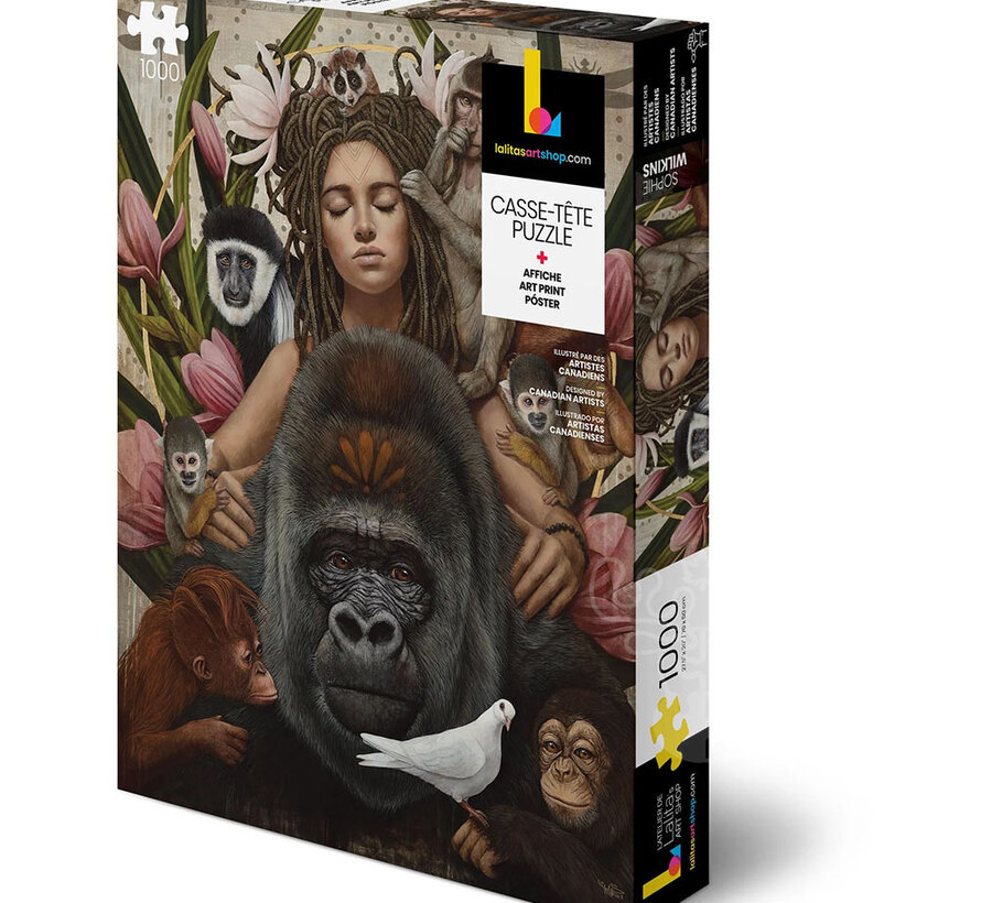 FINAL SALE Lalita Primates Puzzle 1000pcs
