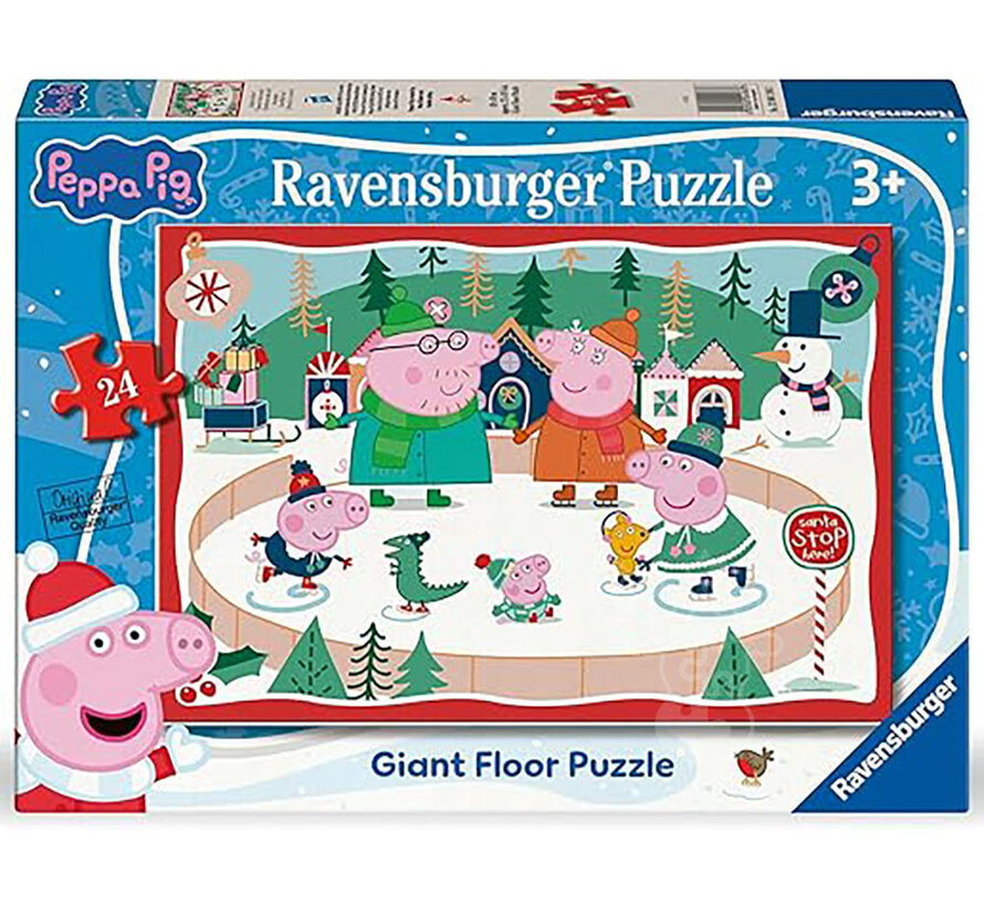 Ravensburger Peppa Pig Christmas Giant Floor Puzzle 24pcs