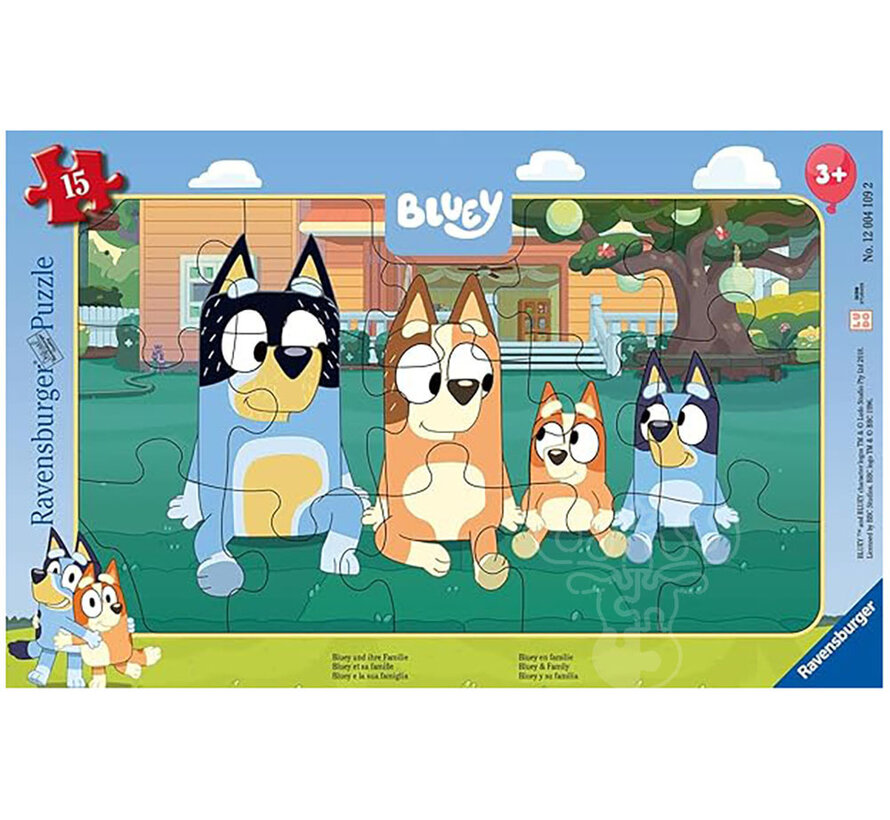 Ravensburger Bluey Frame Puzzle 15pcs