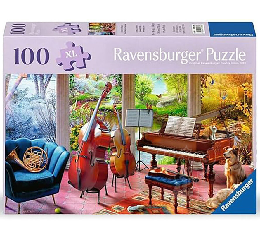 Ravensburger Feel Well & Puzzle: Four Seasons in Music Puzzle 100pcs XL