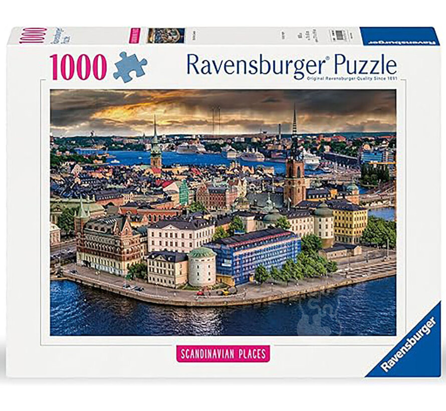 Ravensburger Scandinavian Places: Stockholm, Sweden Puzzle 1000pcs