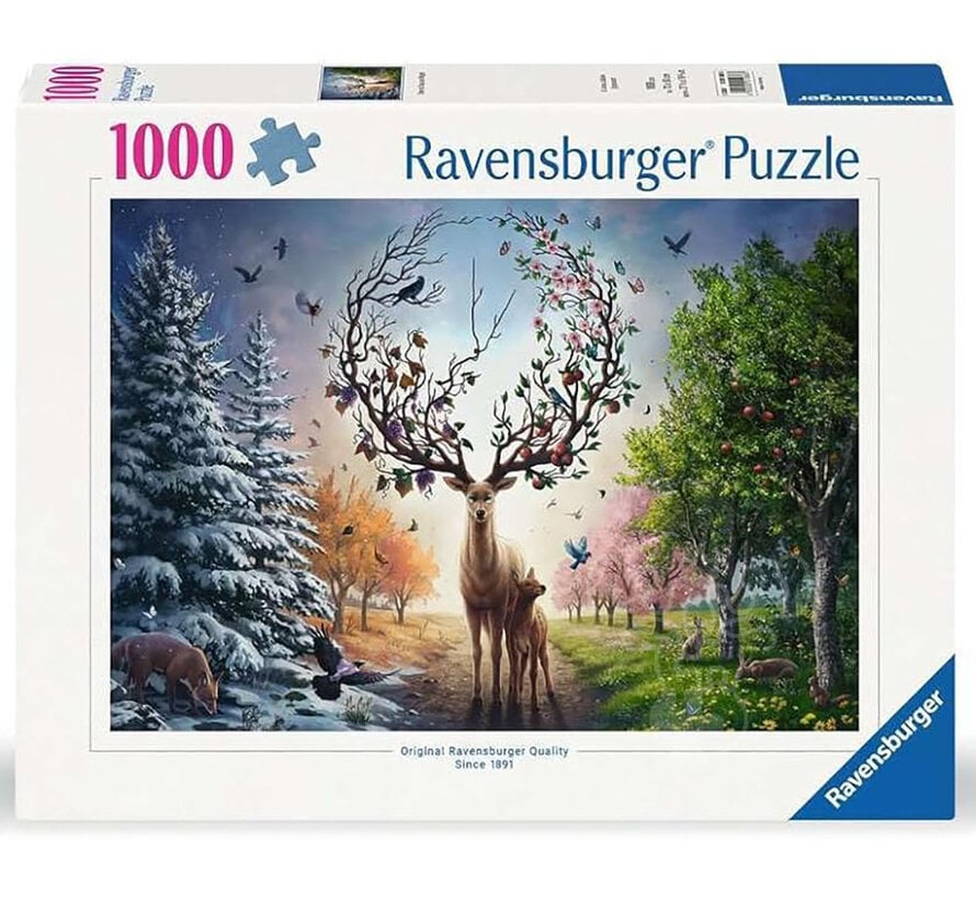 Ravensburger Deer at Day and Night Puzzle 1000pcs