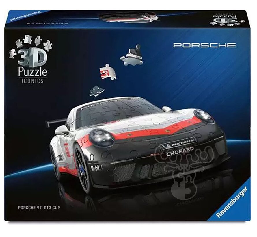 Ravensburger Iconics 3D Porsche 911 GT3 Cup Puzzle 108pcs